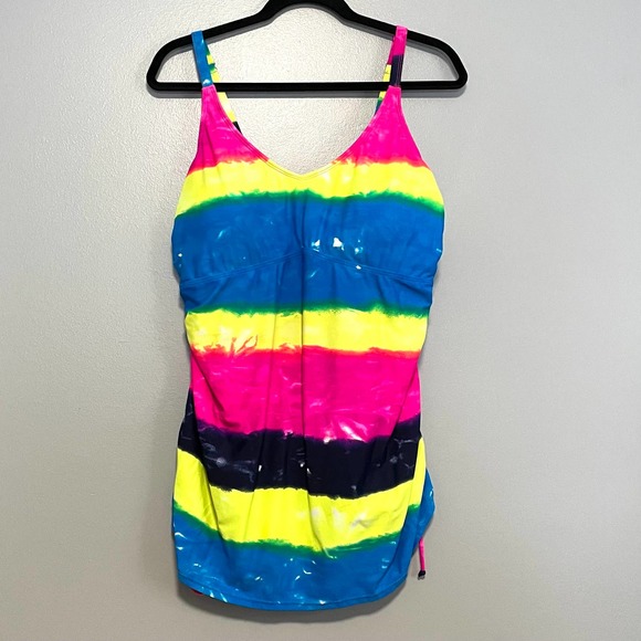 VENUS Other - Venus Rainbow Striped Tankini Swim Suit Top 16